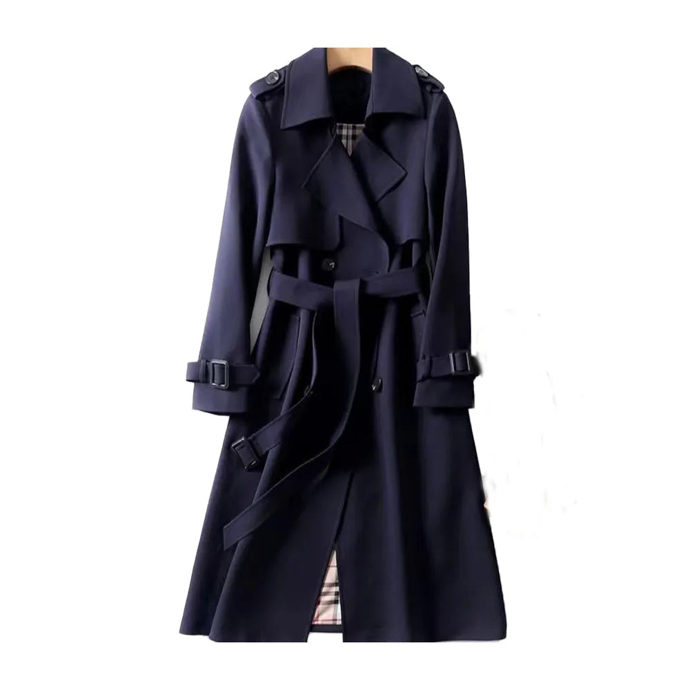 Michelle Women's Longline Double-Breasted Trench Coat Artisio