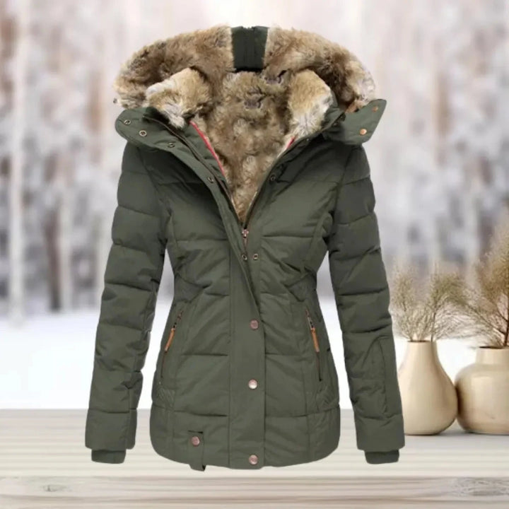 Mila Fur-Lined Down Puffer Jacket Artisio