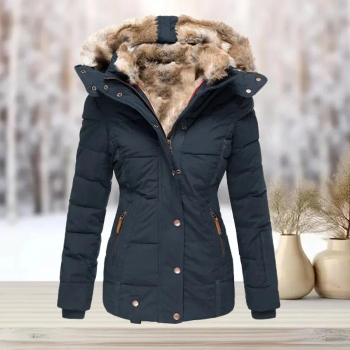 Mila Fur-Lined Down Puffer Jacket Artisio