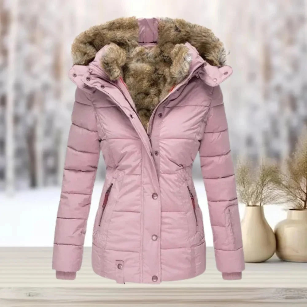 Mila Fur-Lined Down Puffer Jacket Artisio