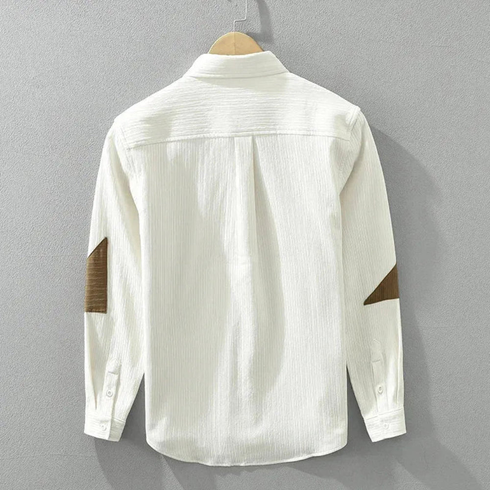 Miles Men's 100% Cotton Long Sleeve Shirt Artisio
