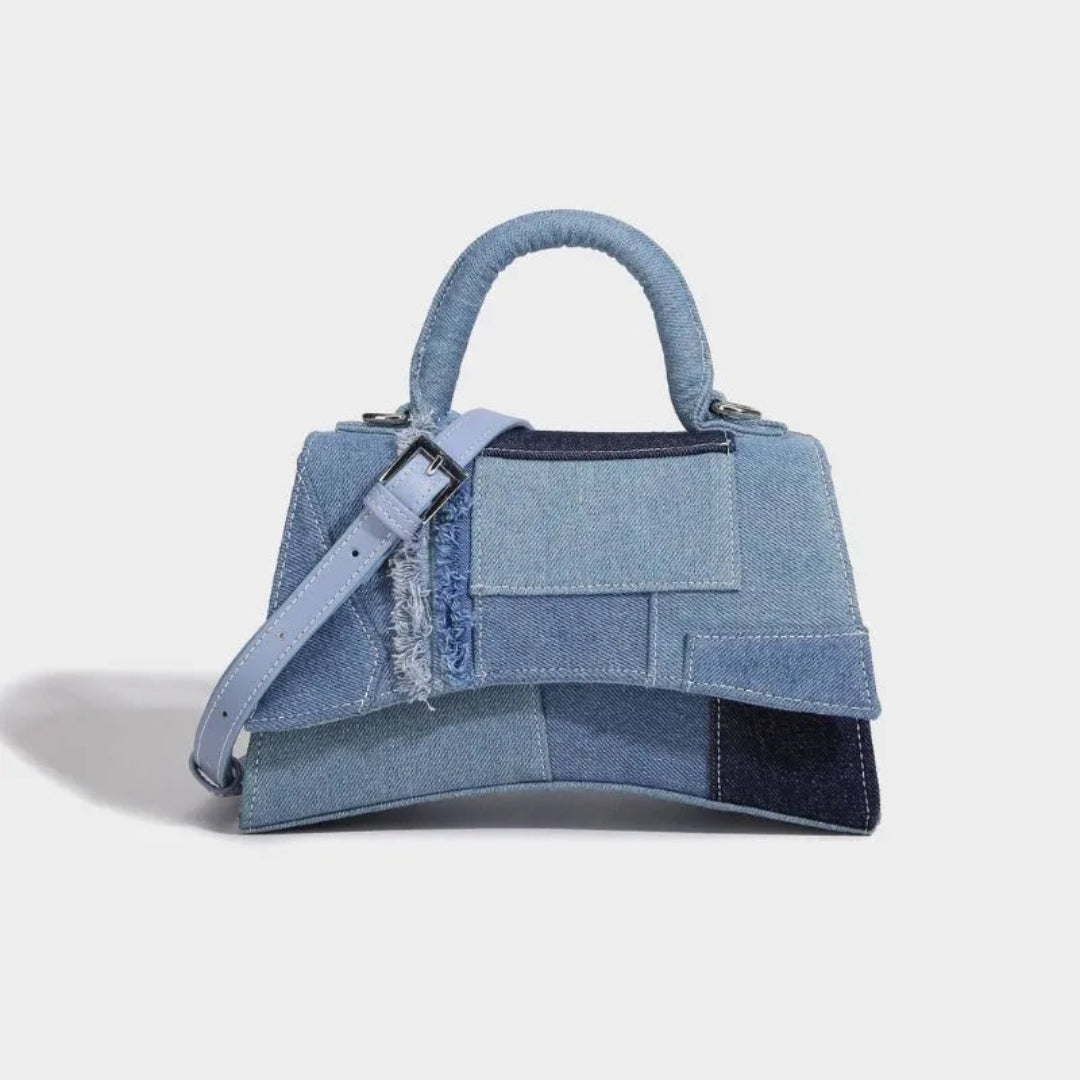 Mini Denim Patchwork Handbag Artisio