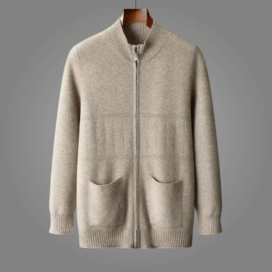 Nancy Wool Full-Zip Cardigan