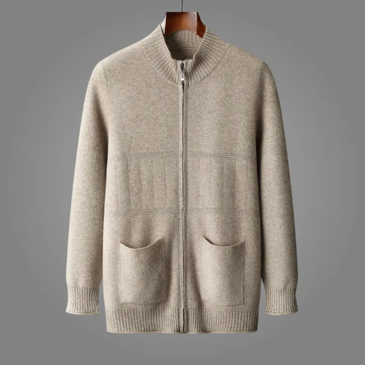Nancy Wool Full-Zip Cardigan