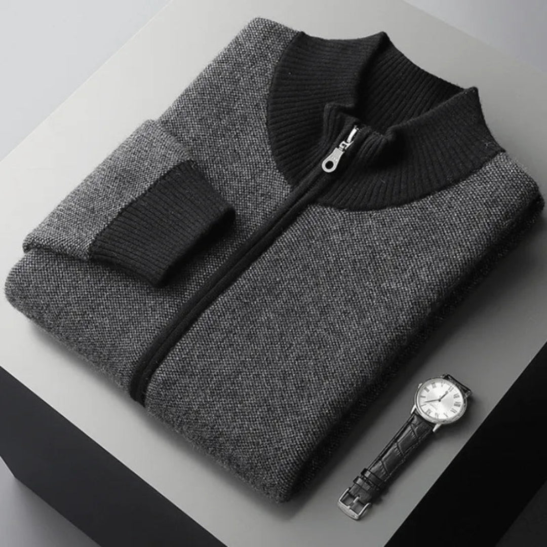 Nash Cashmere Full-Zip Sweater Artisio
