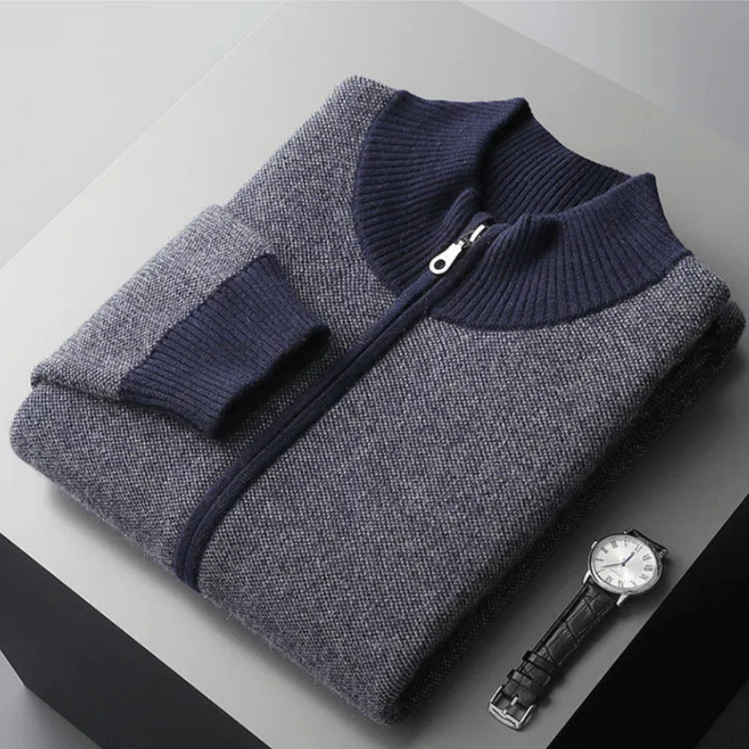 Nash Cashmere Full-Zip Sweater Artisio