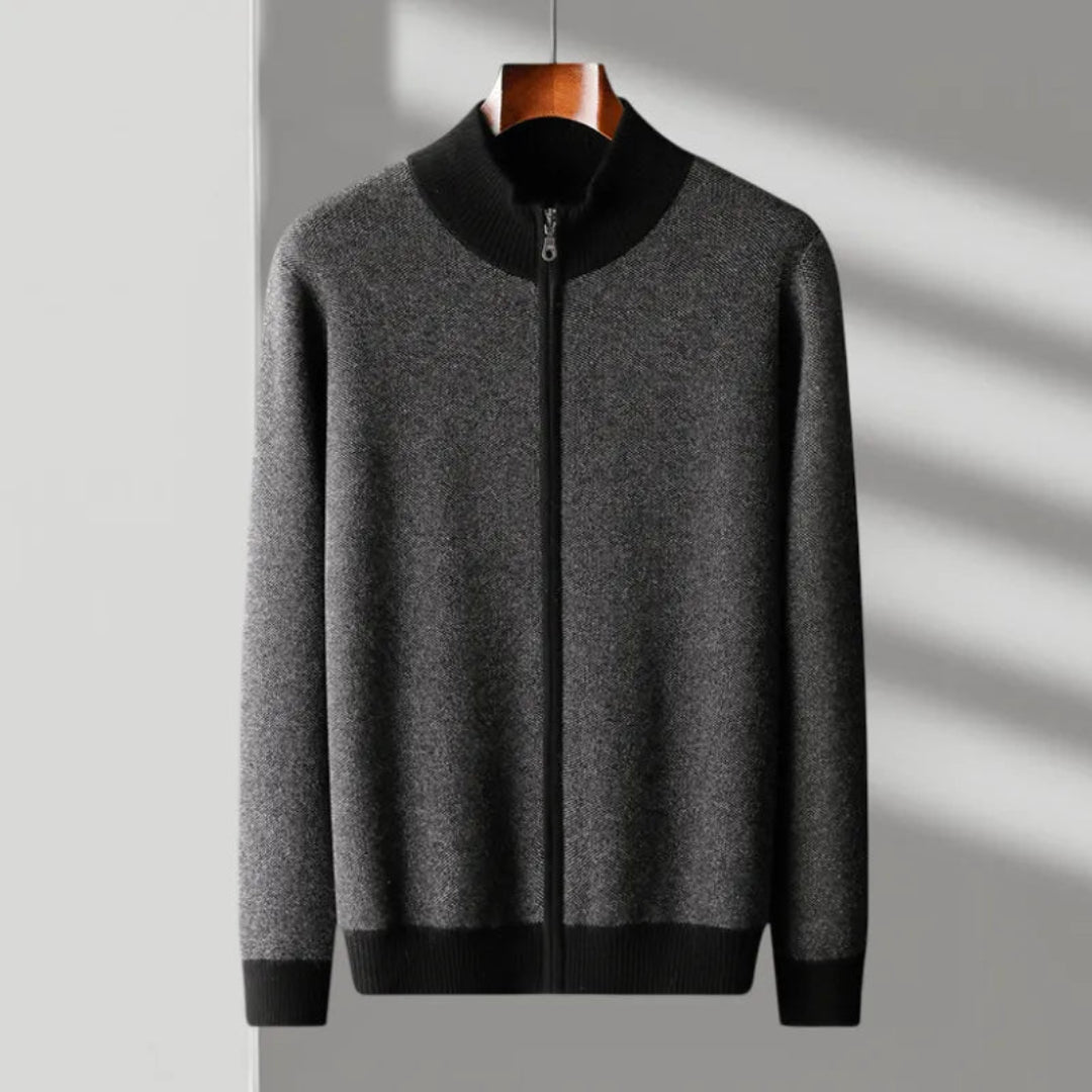 Nash Cashmere Full-Zip Sweater Artisio