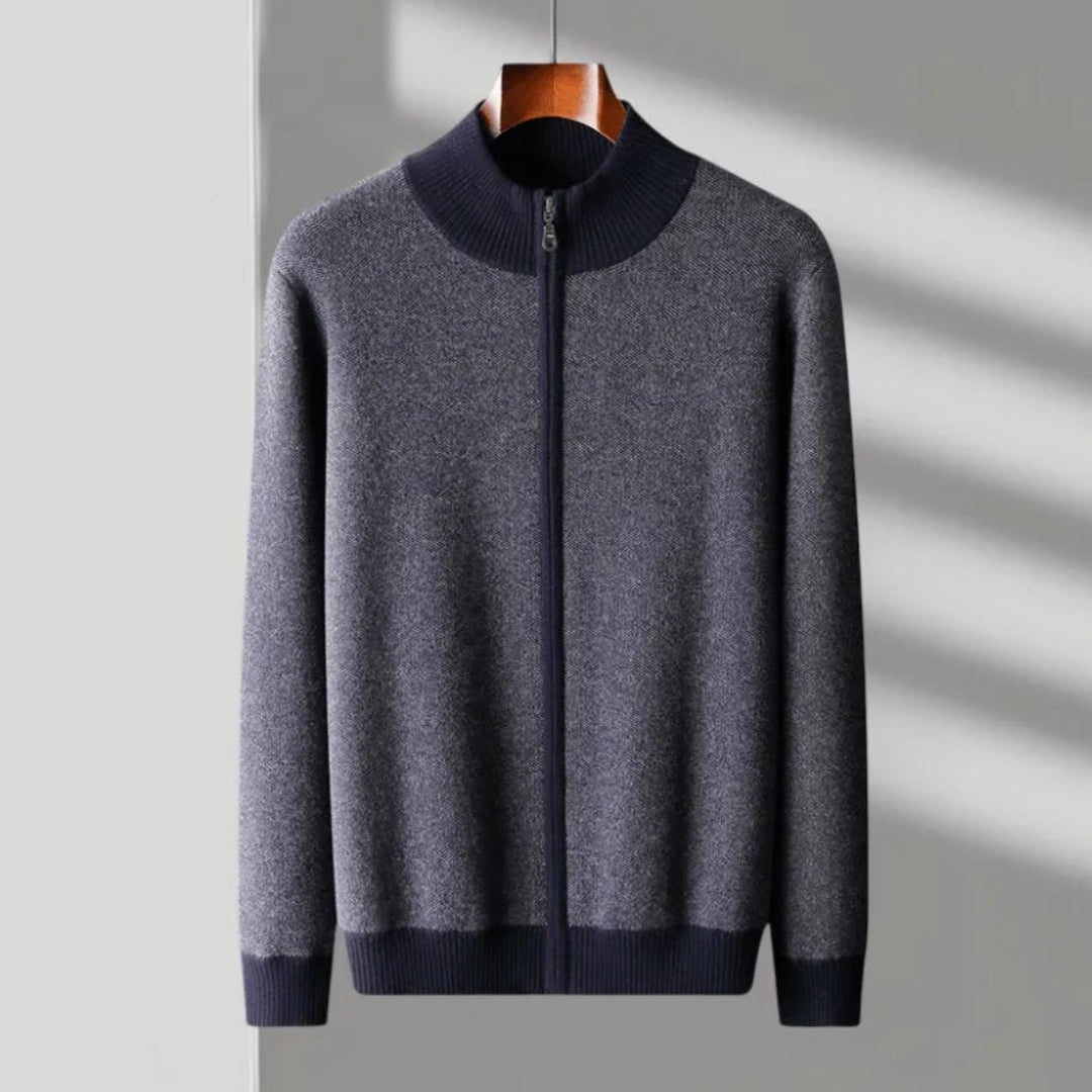 Nash Cashmere Full-Zip Sweater Artisio