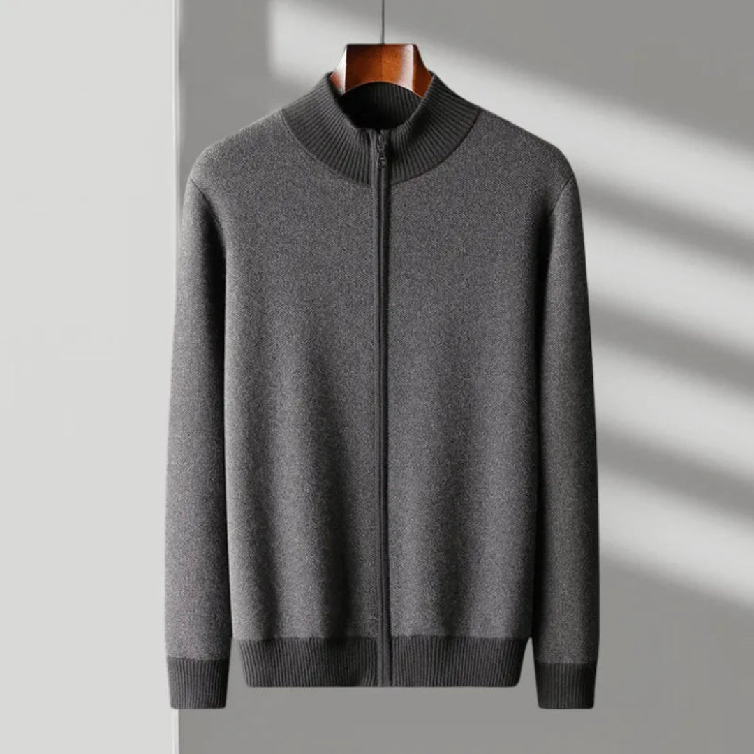 Nash Cashmere Full-Zip Sweater Artisio