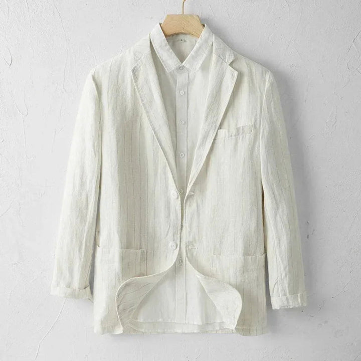 Nathan Striped Linen Blazer Artisio