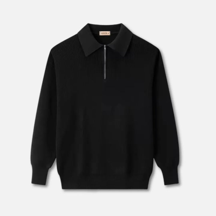 Nathaniel Collared Knit Sweater Artisio