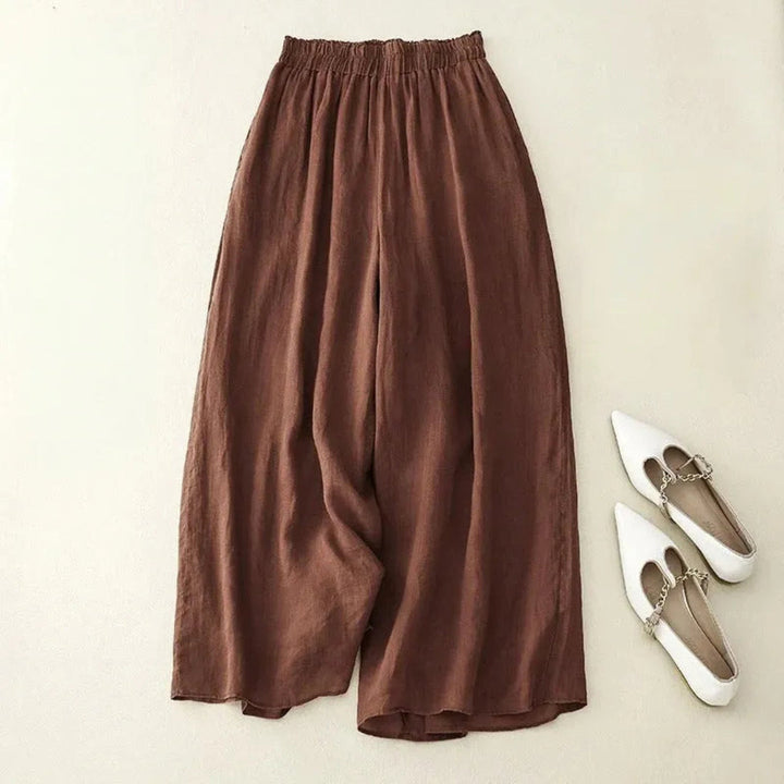Nicki Wide-Leg Linen Trousers Artisio