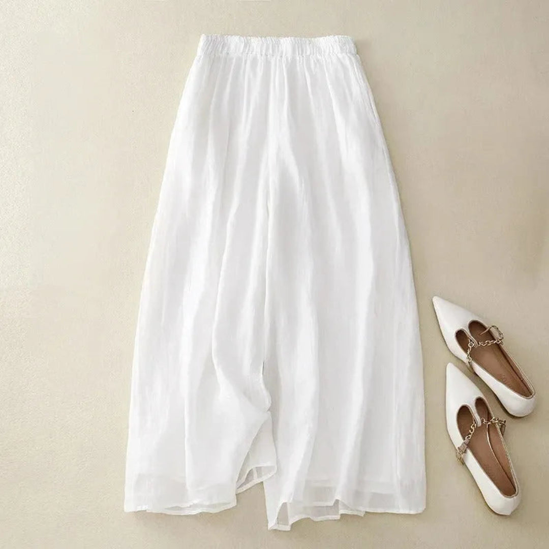 Nicki Wide-Leg Linen Trousers Artisio