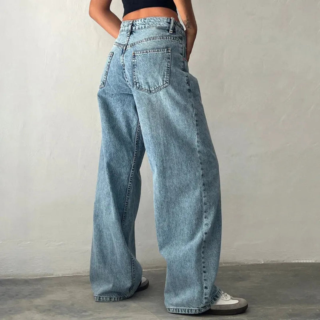 Noreen High-Waisted Wide-Leg Jeans Artisio