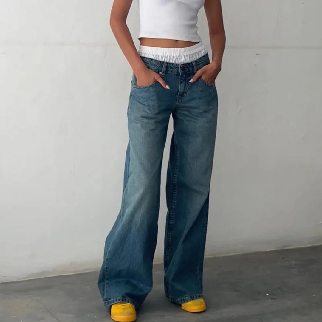 Noreen High-Waisted Wide-Leg Jeans Artisio