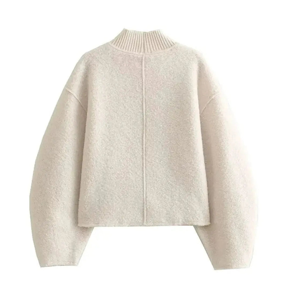 Renee Textured Turtleneck Pullover Artisio