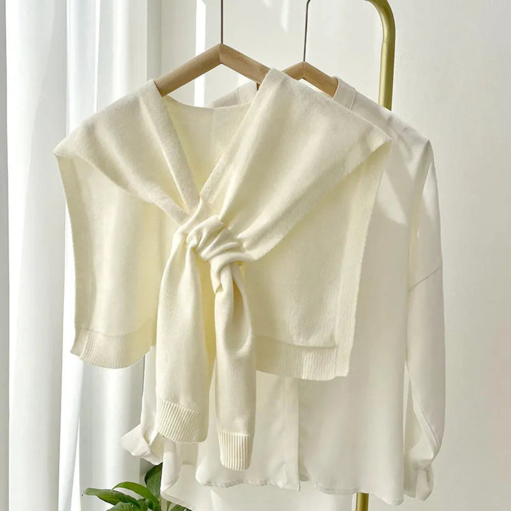 Olga Preppy Knit Shawl Artisio