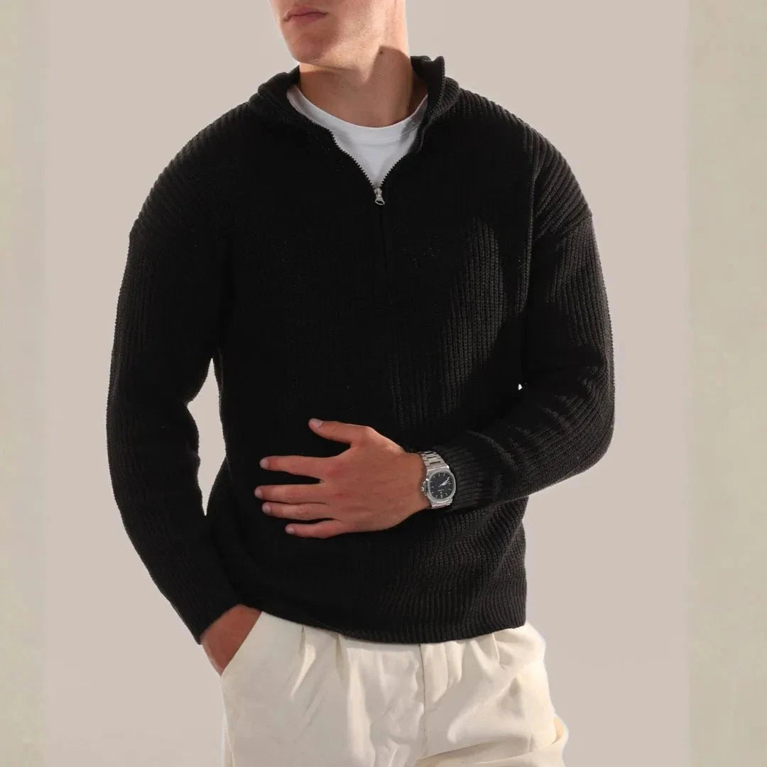 Oscar Half-Zip Knit Jumper Artisio