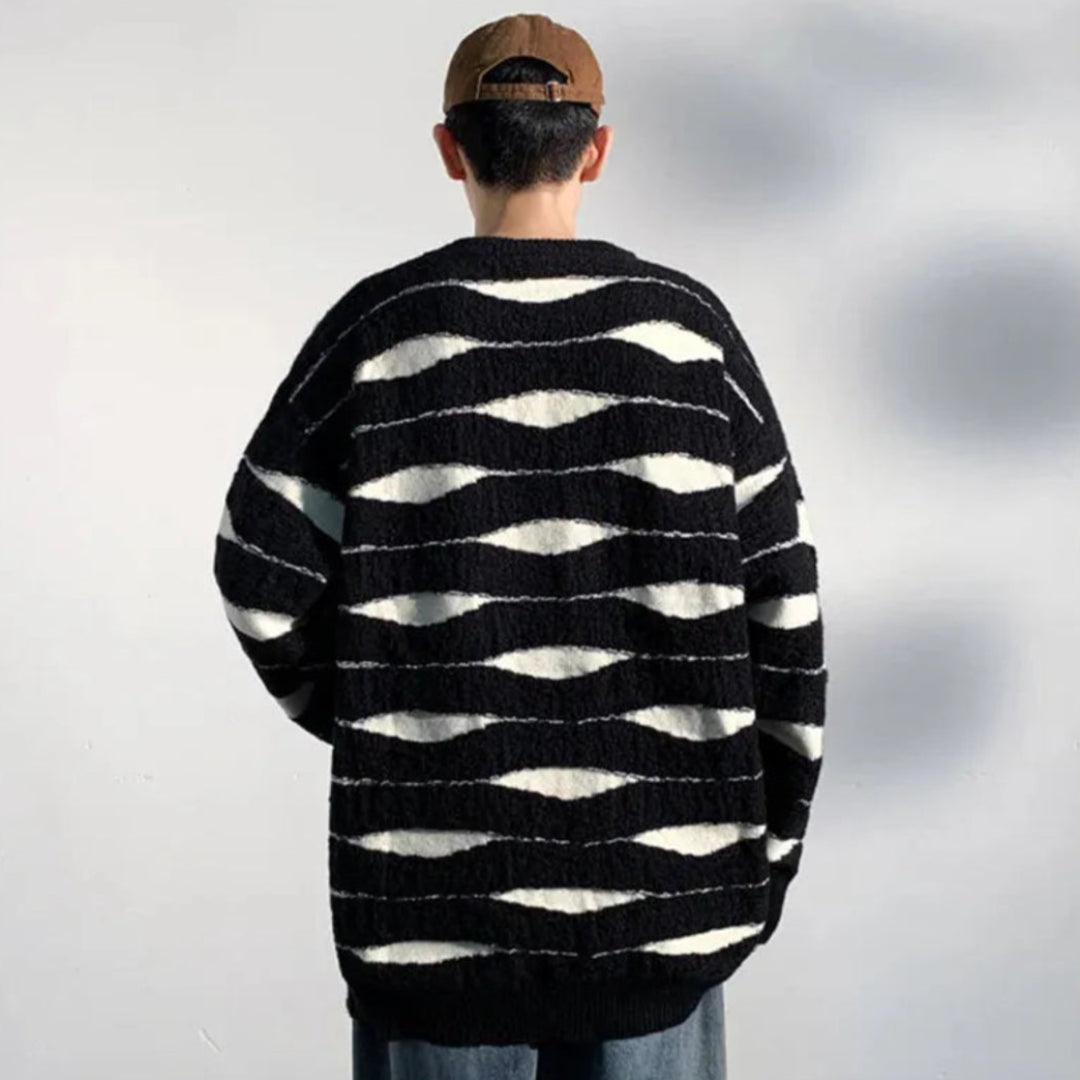 Oscar Wave Knit Sweater Artisio