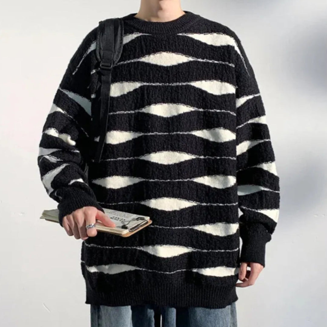 Oscar Wave Knit Sweater Artisio