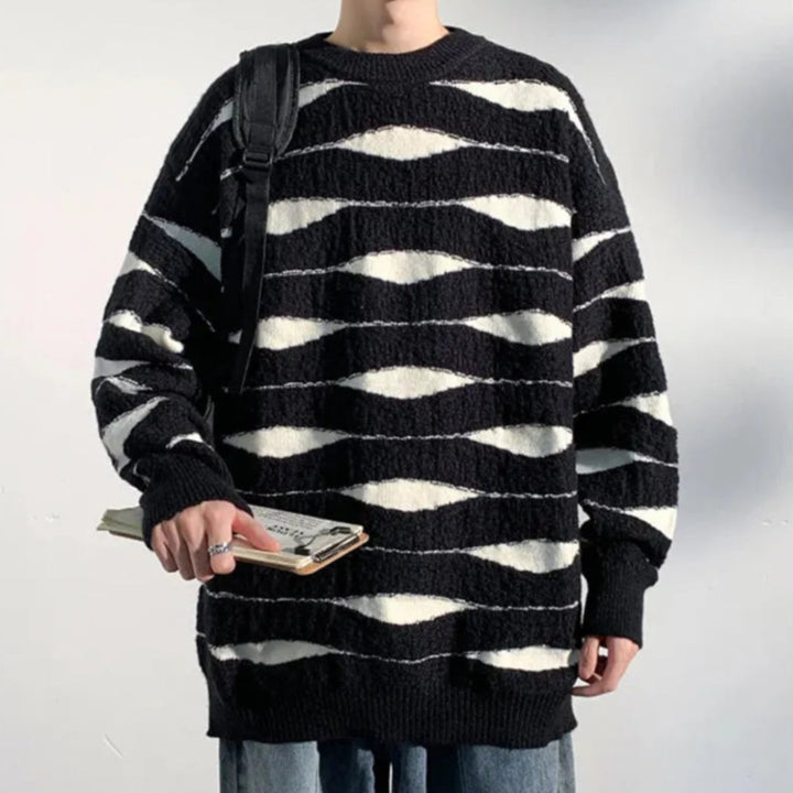 Oscar Wave Knit Sweater Artisio