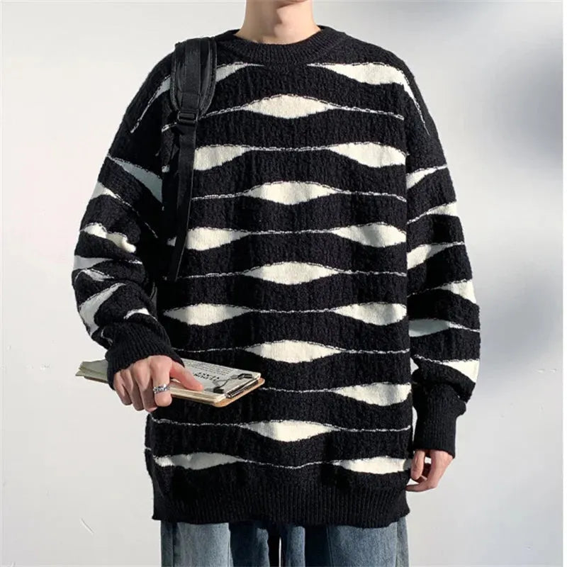 Oscar Wave Knit Sweater Artisio