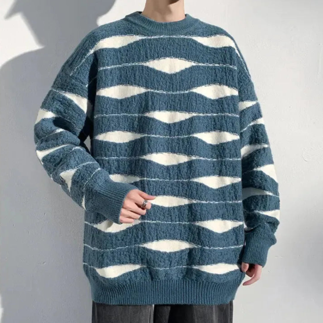 Oscar Wave Knit Sweater Artisio