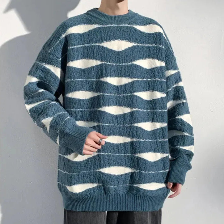 Oscar Wave Knit Sweater Artisio