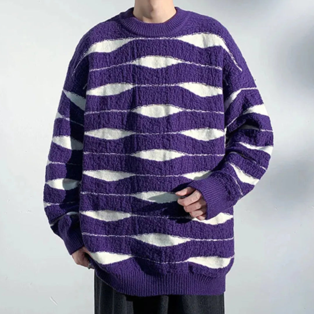 Oscar Wave Knit Sweater Artisio
