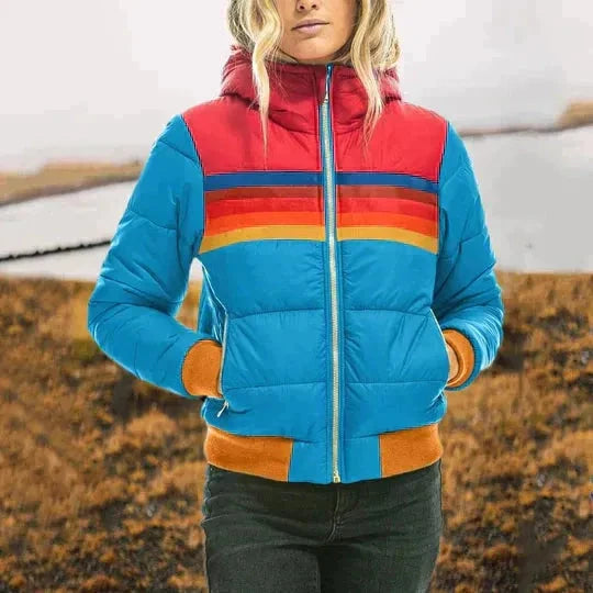 Piper Color Block Puffer Jacket Artisio