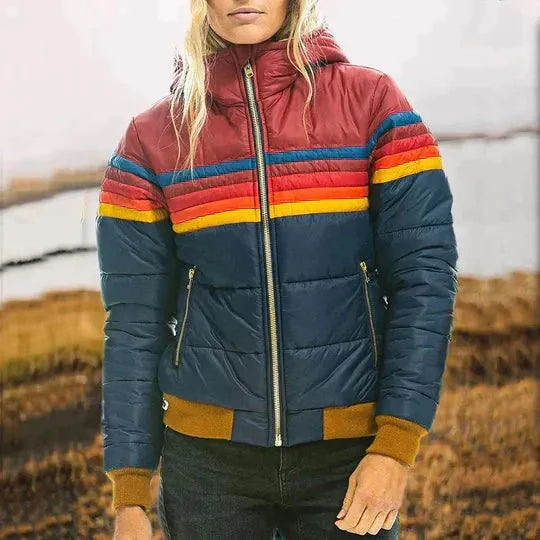 Piper Color Block Puffer Jacket Artisio