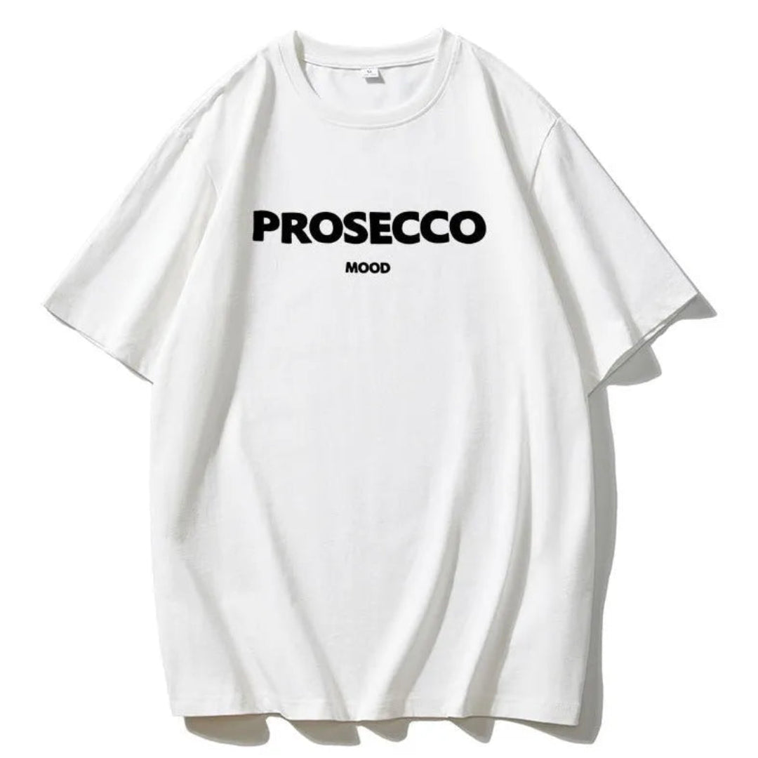 Prosecco Mood Oversized Statement Tee Artisio
