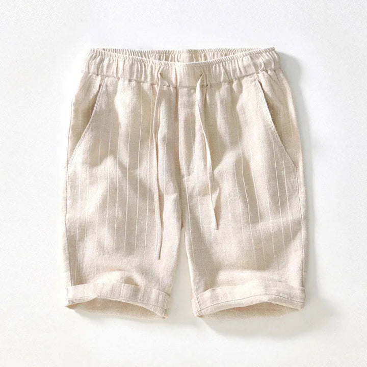 Raegan Knee-Length Linen Shorts Artisio