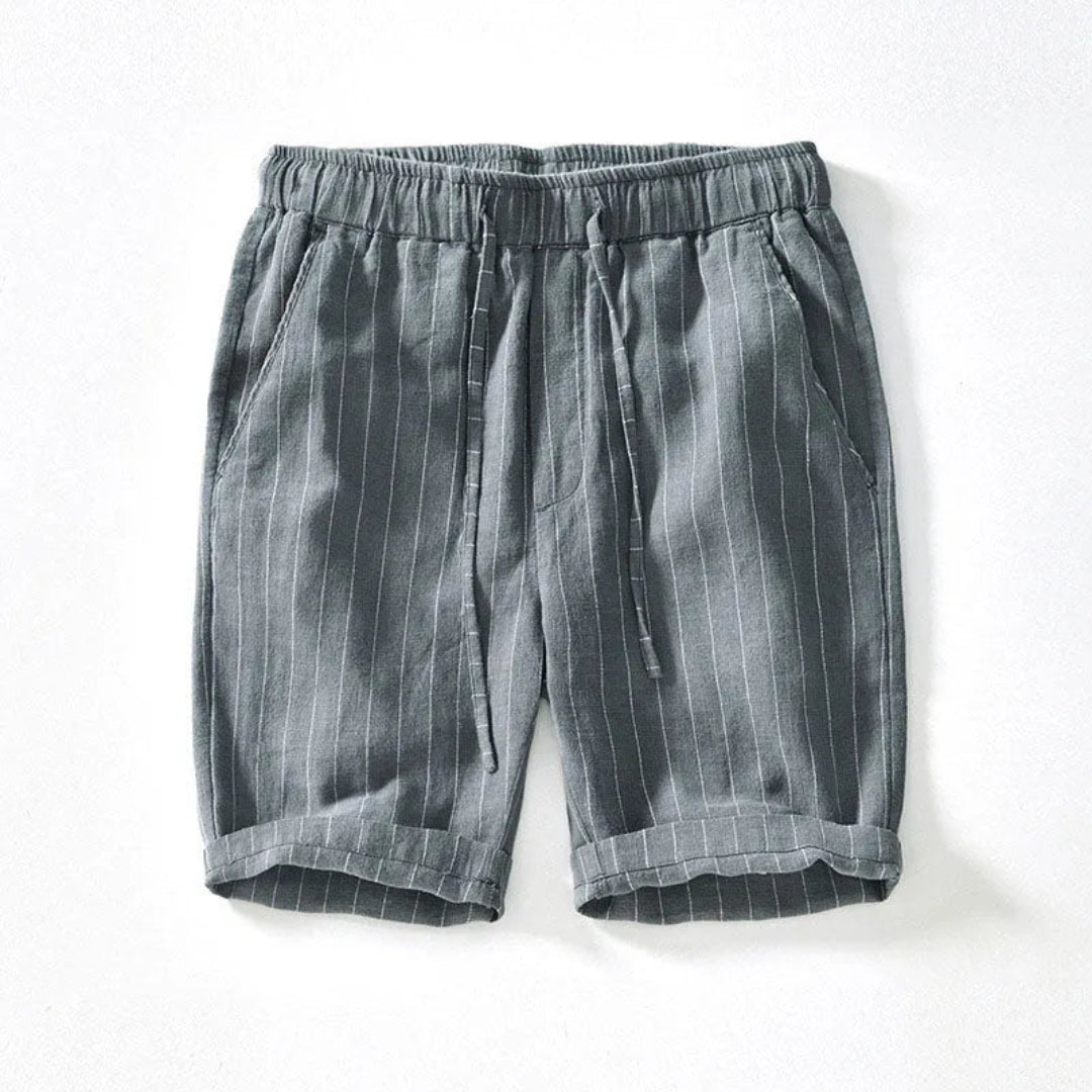 Raegan Knee-Length Linen Shorts Artisio
