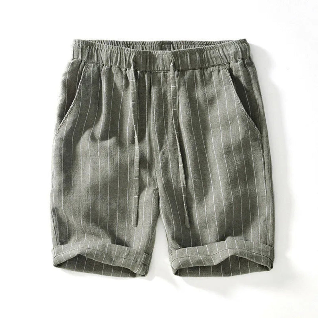 Raegan Knee-Length Linen Shorts Artisio