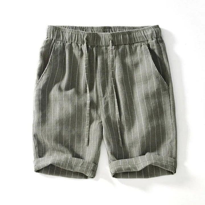Raegan Knee-Length Linen Shorts Artisio
