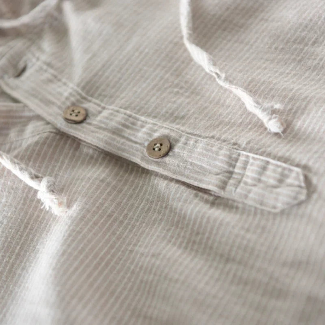 Rana Hooded Button-Up Shirt Artisio