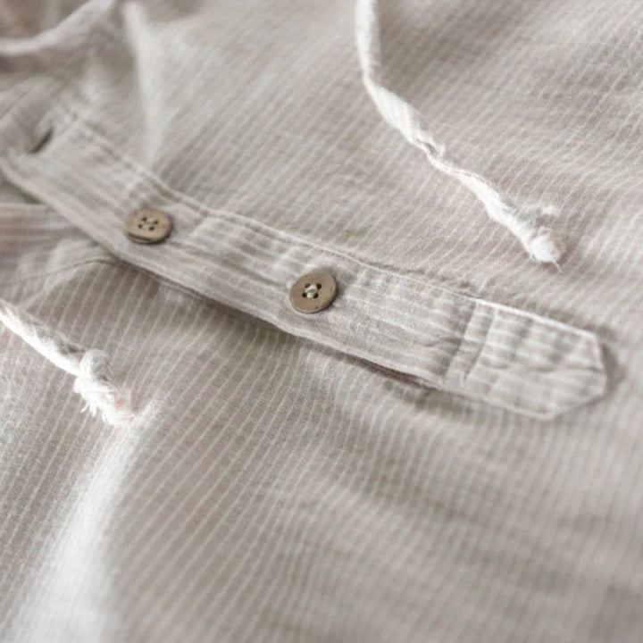 Rana Hooded Button-Up Shirt Artisio