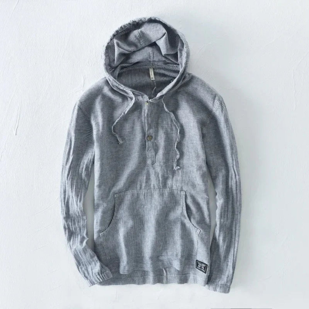 Rana Hooded Button-Up Shirt Artisio