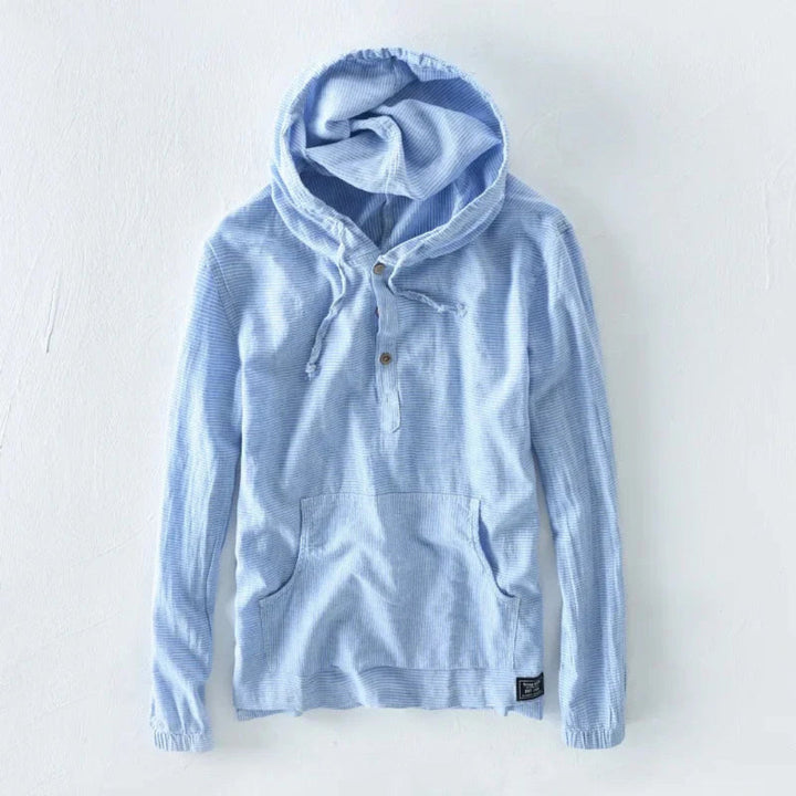 Rana Hooded Button-Up Shirt Artisio