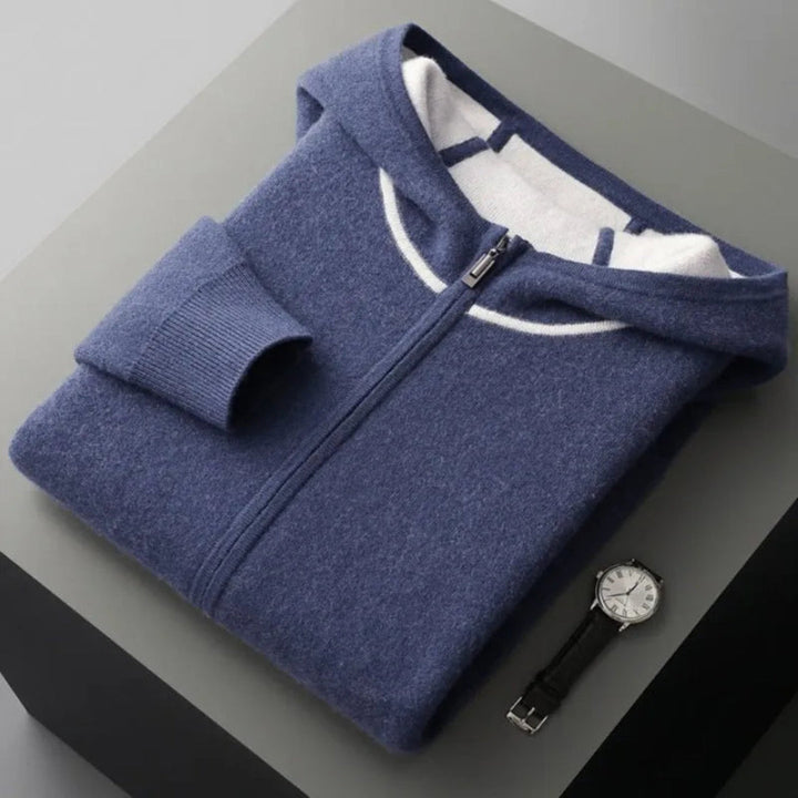 Reece Cashmere Hooded Full-Zip Sweater Artisio
