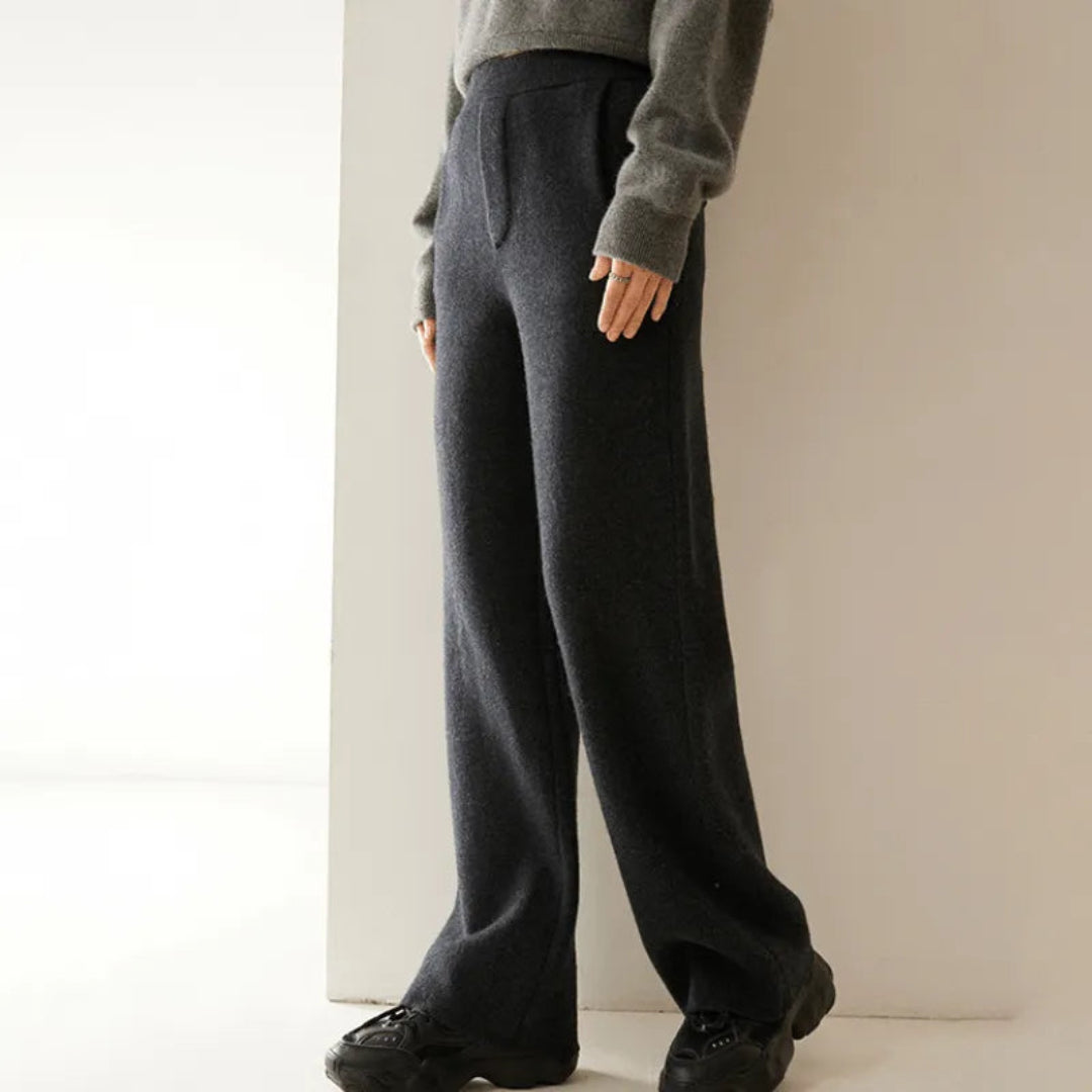 Renata Cashmere Wide-Leg Pants
