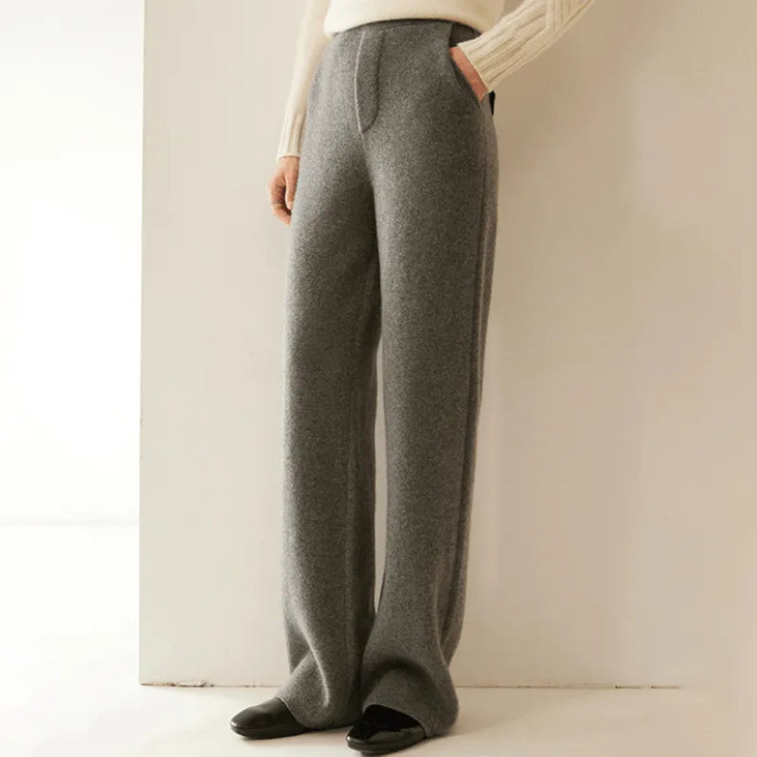 Renata Cashmere Wide-Leg Pants