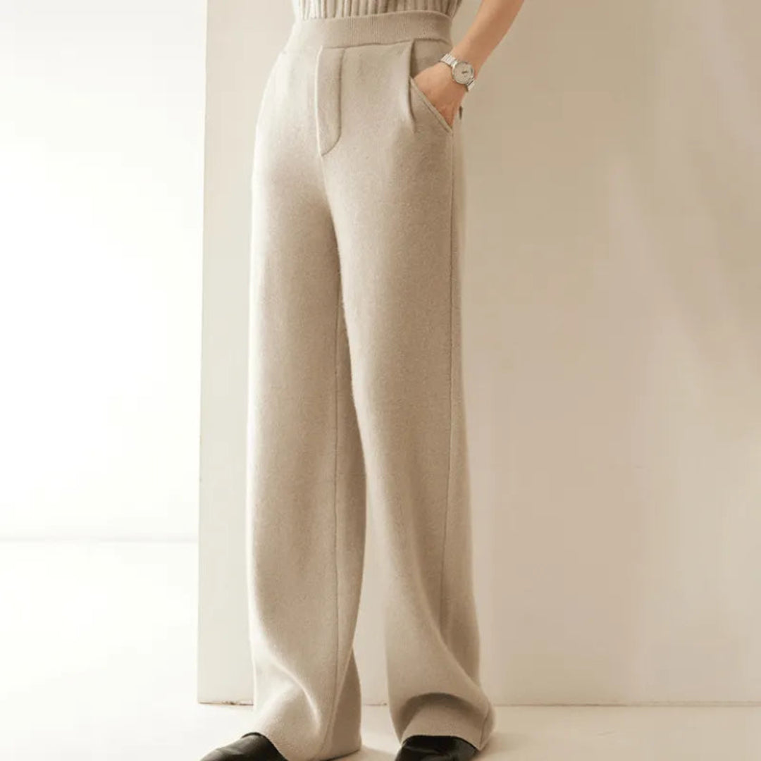Renata Cashmere Wide-Leg Pants