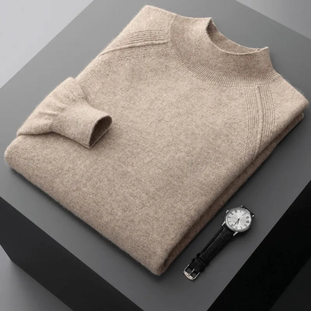 Rhys Cashmere Mock Neck Sweater Artisio
