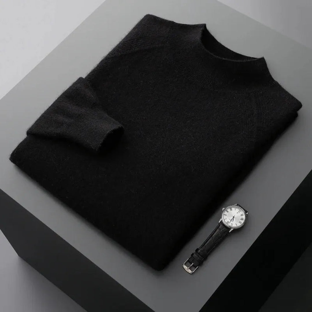 Rhys Cashmere Mock Neck Sweater Artisio