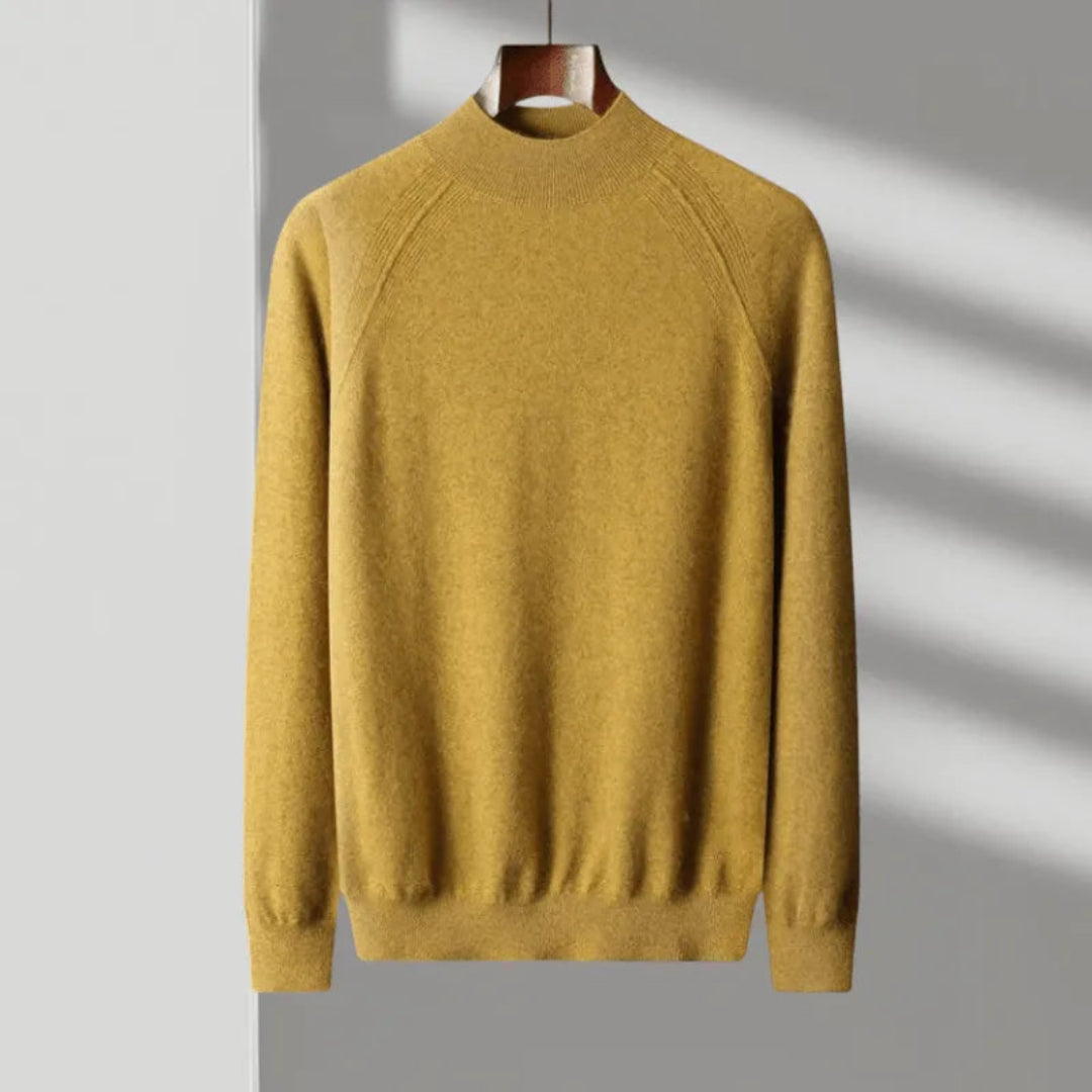 Rhys Cashmere Mock Neck Sweater Artisio