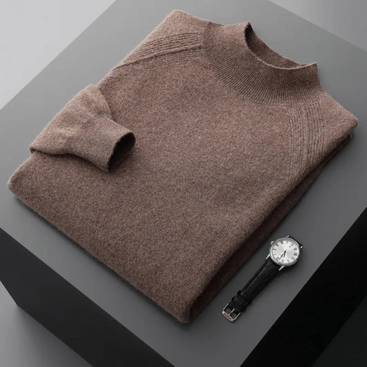 Rhys Cashmere Mock Neck Sweater Artisio