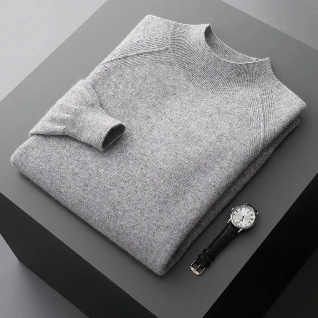 Rhys Cashmere Mock Neck Sweater Artisio