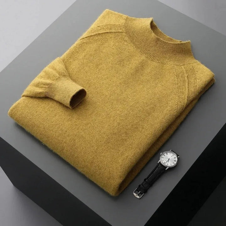 Rhys Cashmere Mock Neck Sweater Artisio
